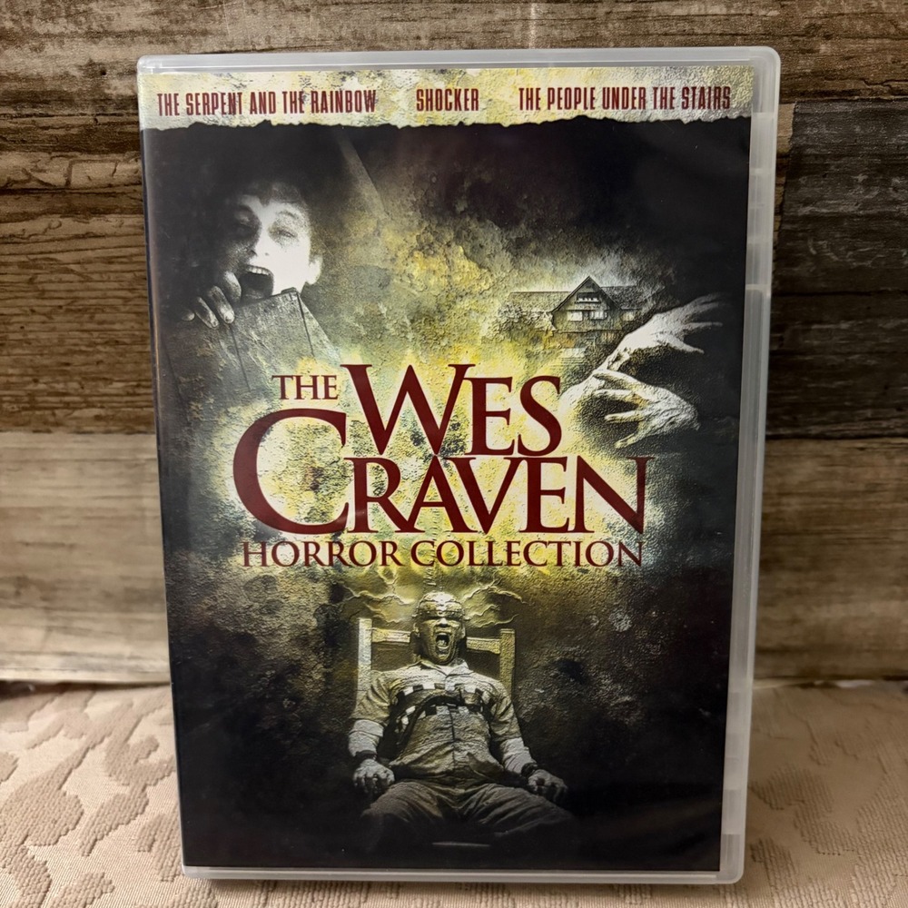 The Wes Craven Horror Collection DVD 3-Film Set Serpent Rainbow Shocker People